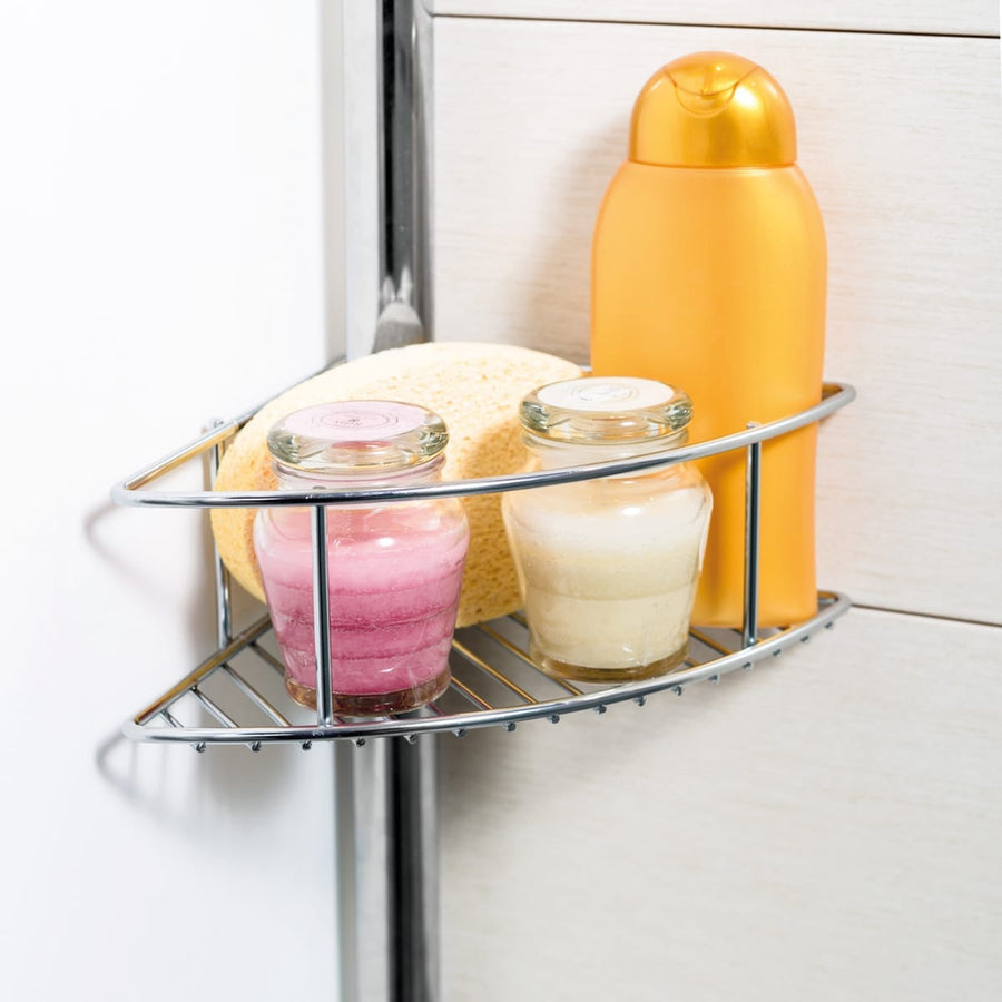Bricocenter EXTENDABLE SHOWER SHELF 3 BASKETS CHROME SPIEDER 4