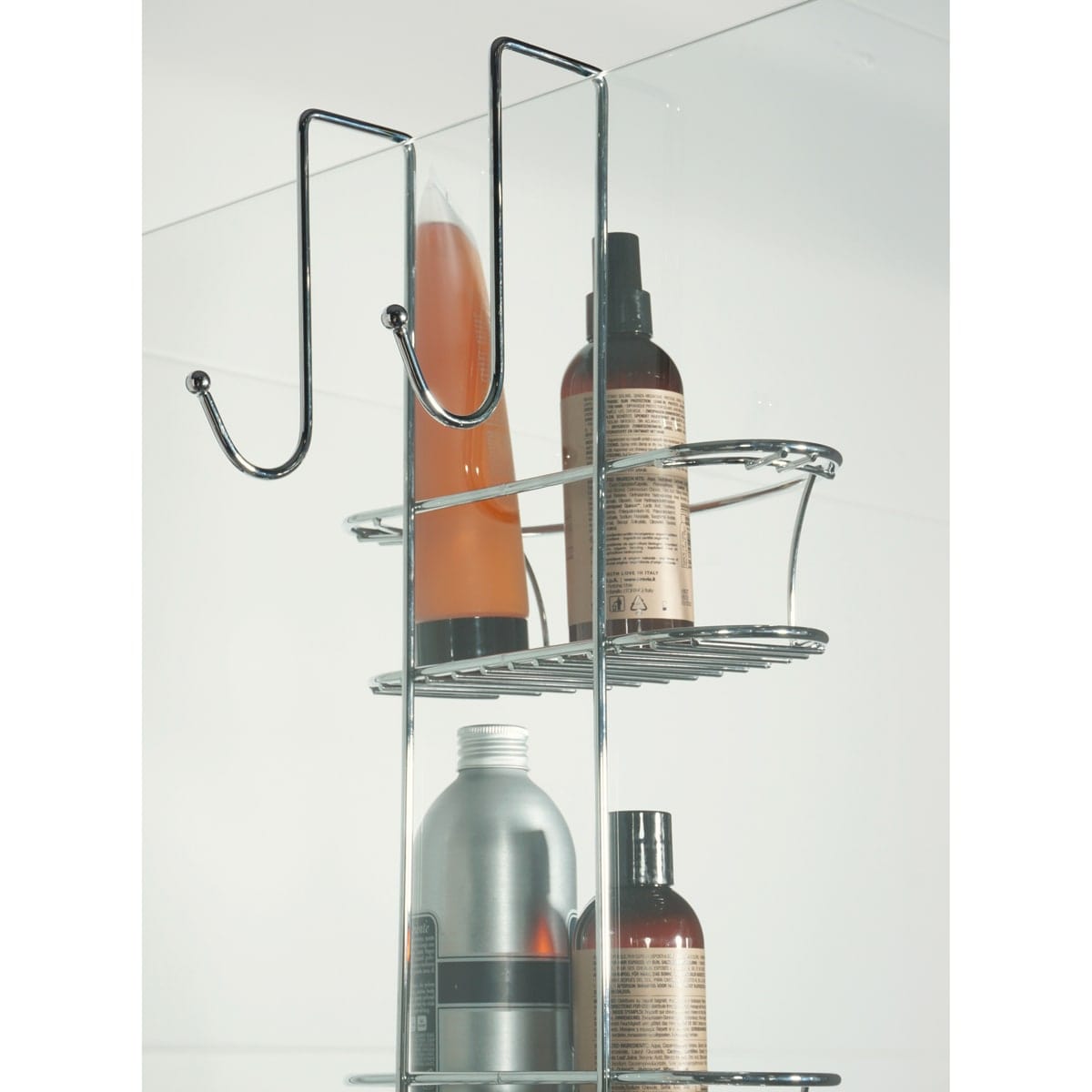 Bricocenter SHOWER ACCESSORY SPIDER XXL 3 SHELVES STEEL CHROME