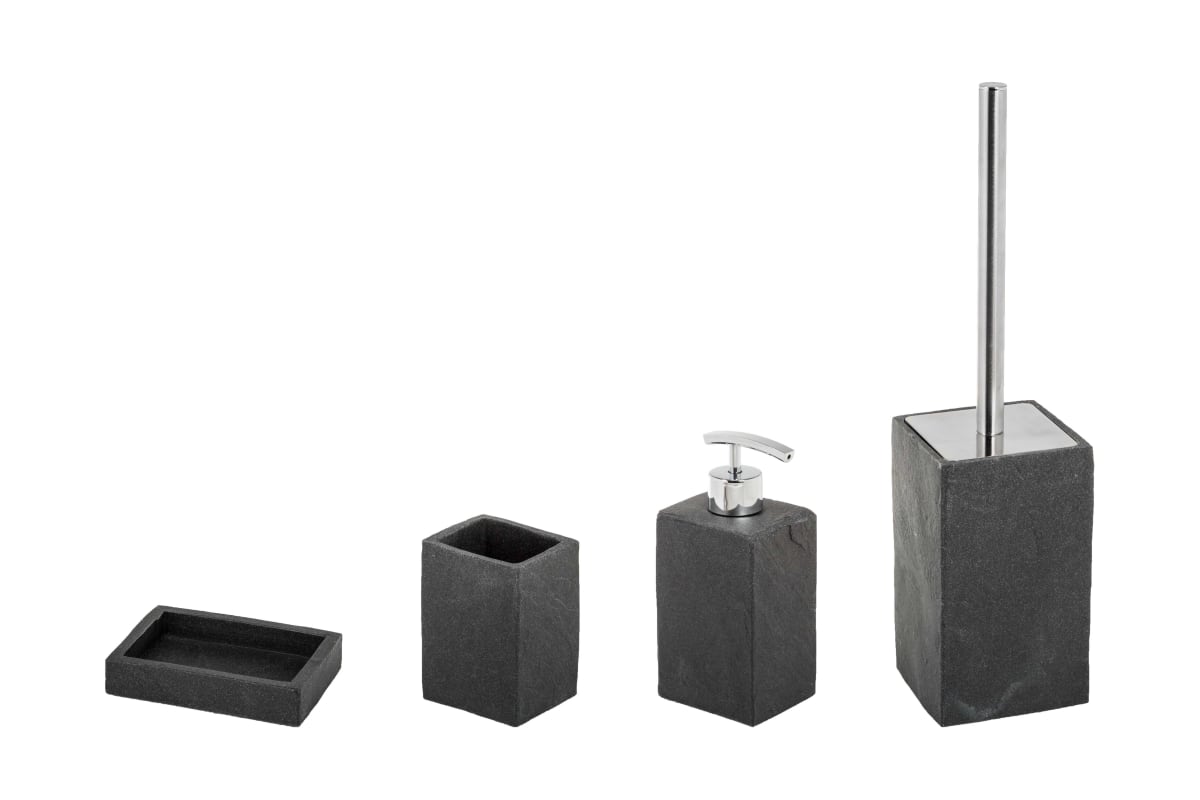 SYL TOILET BRUSH HOLDER SLATE EFFECT