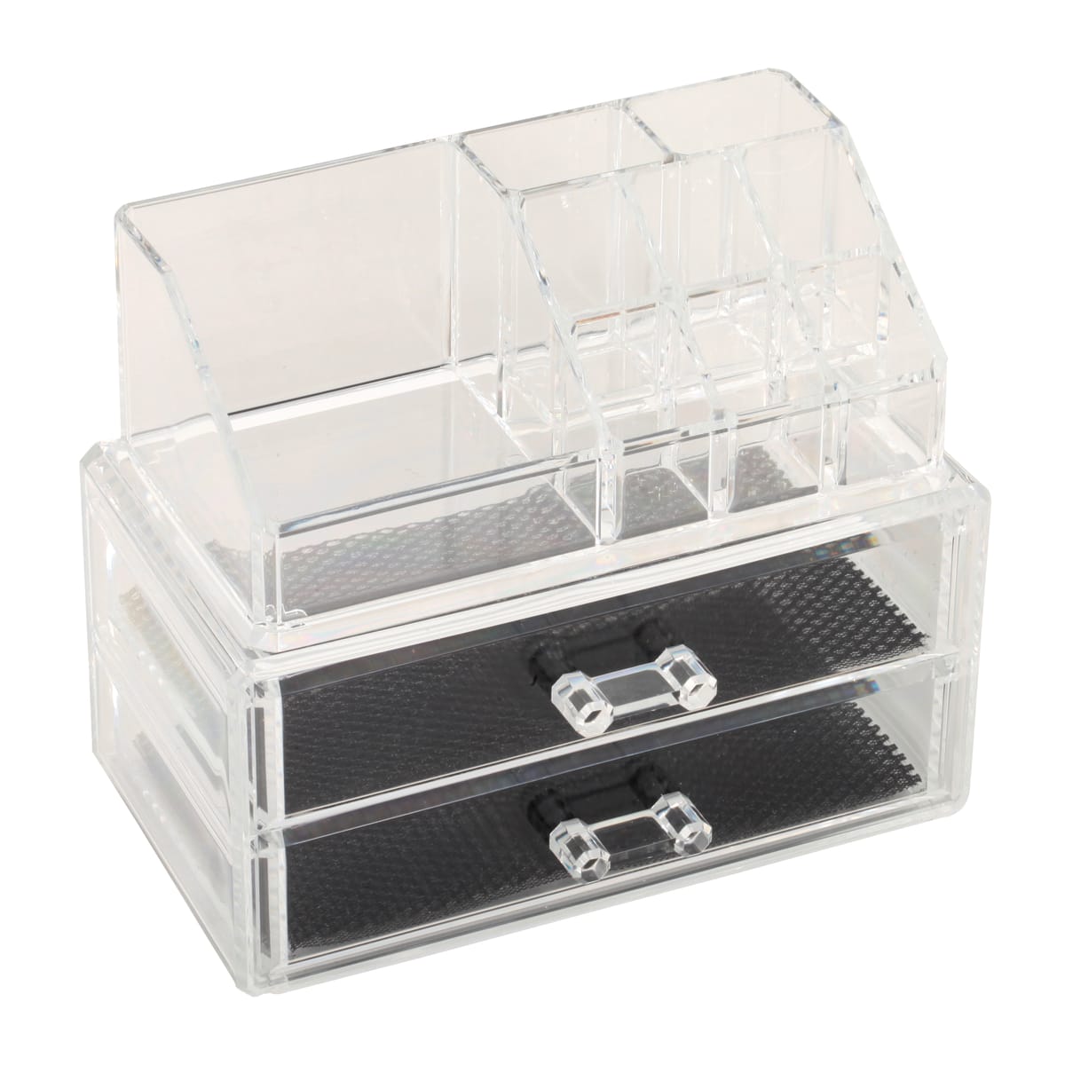 COSMETICS ORGANISER WITH 2 DRAWERS W18.8 D 11.7 H 15.8 CM