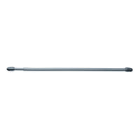 ZURICH CURTAIN ROD WITH EXTENDABLE SCREW 80/110 SILVER