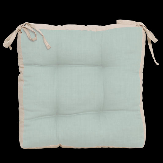 CHAIR COVER LEYA SAGE 40X40X7CM COTTON