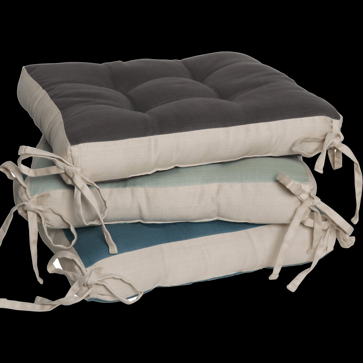 CHAIR COVER LEYA SAGE 40X40X7CM COTTON