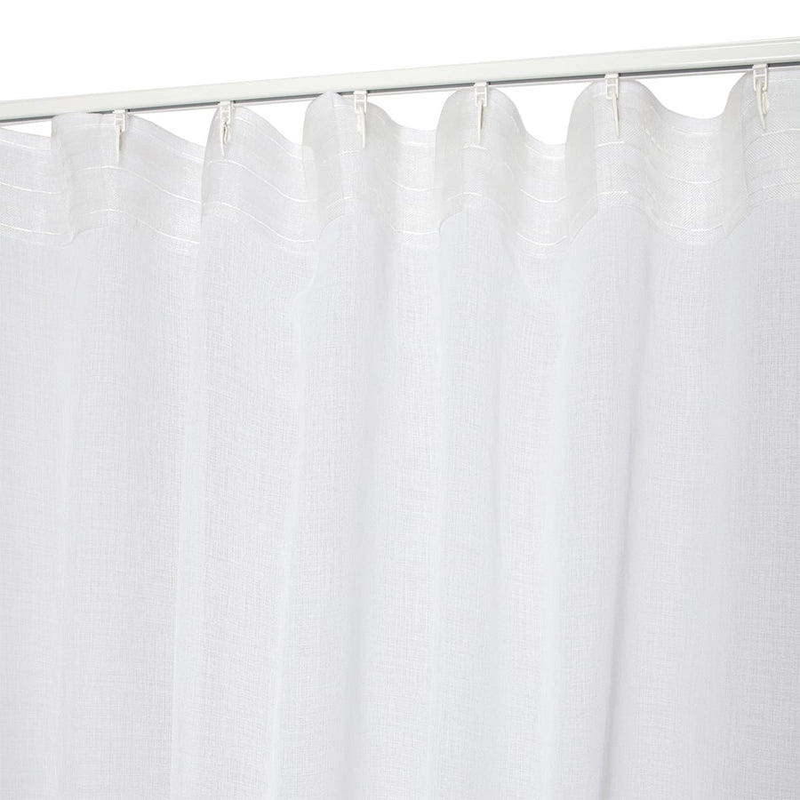 Bricocenter ACCADIA WHITE FILTER CURTAIN 140X280 WEBBING AND CONCEALED HANGING LOOP