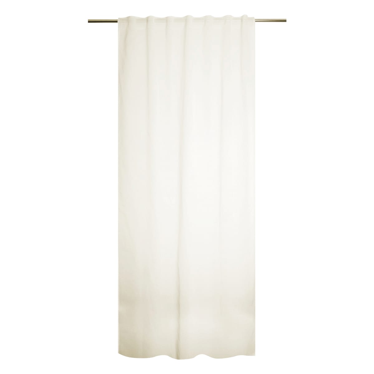 ACCADIA ECRU FILTER CURTAIN 140X280 WEBBING AND CONCEALED HANGING LOOP