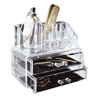 COSMETICS ORGANISER WITH 2 DRAWERS W18.8 D 11.7 H 15.8 CM