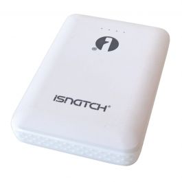 POWER BANK 10000MAH 2USB+1TYPEC WHITE ISNATCH