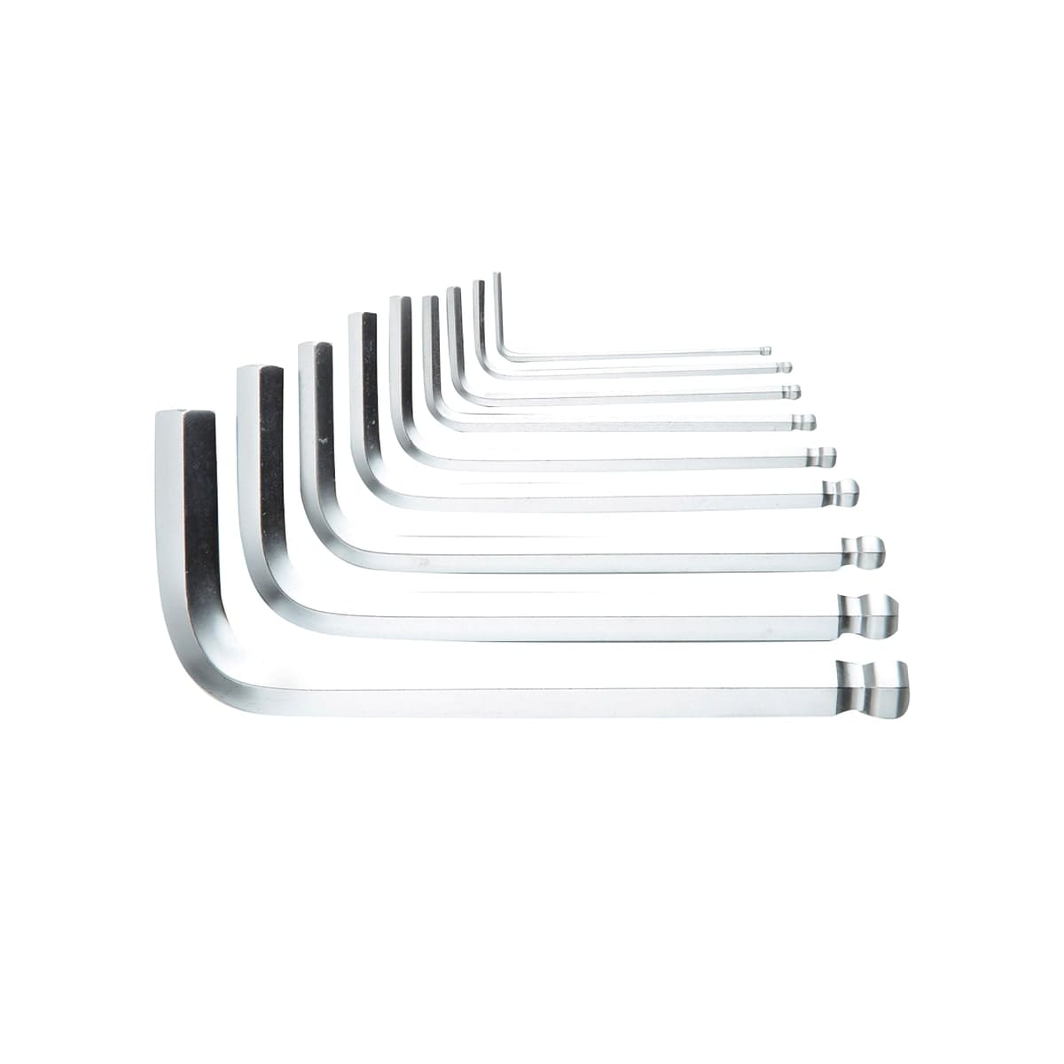 Bricocenter DEXTER HEXAGON SOCKET SPANNER SET 9-PIECE ASSORTED STEEL SIZES