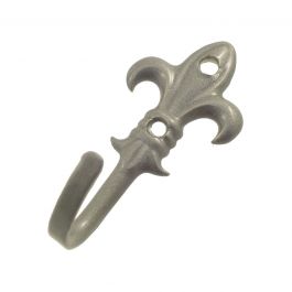 LILY HOOK WITH SATIN-FINISH STEEL SCREWS AND PLUGS