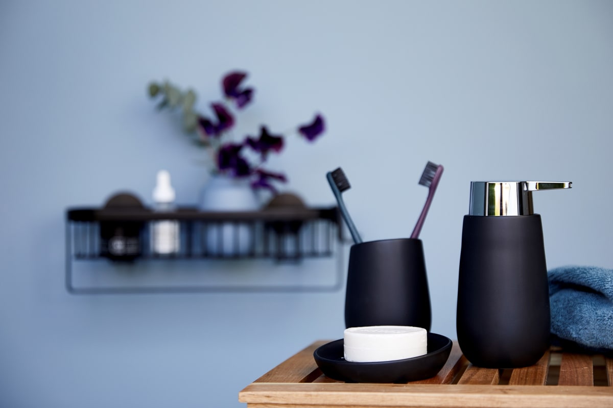 TOOTHBRUSH HOLDER BADI SERIES CERAMIC BLACK