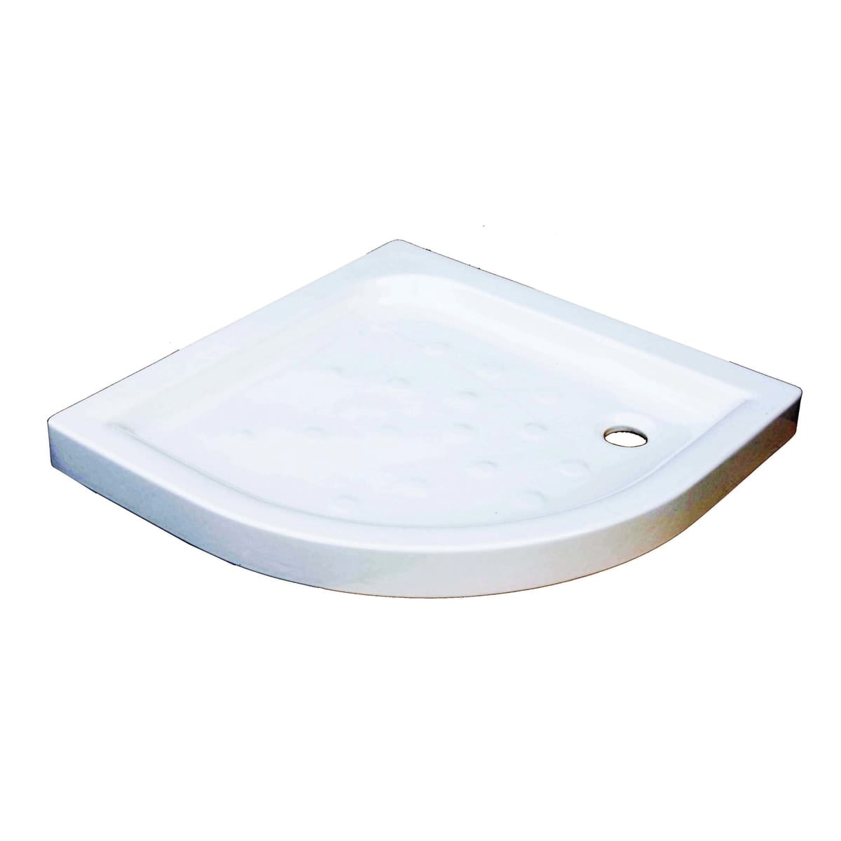 Bricocenter PIATTO DOCCIA SEMICIRCOLARE ANABELA L 80 P 80 H 8 CM CERAMICA