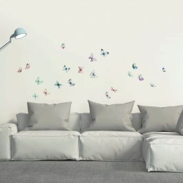 BUTTERFLIES WATERCOLOUR STICKER 31,5X34