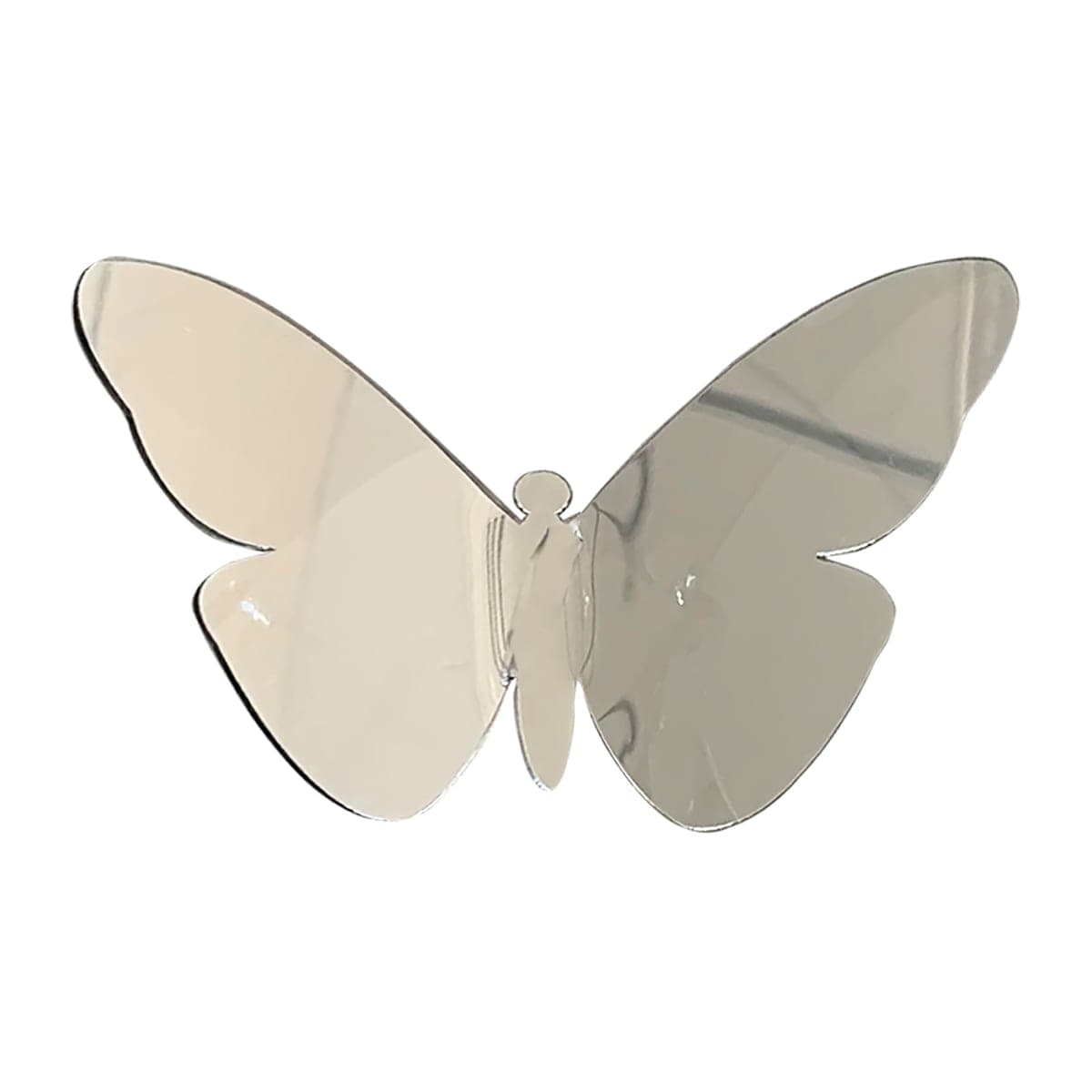 Bricocenter ADHESIVE 3D BUTTERFLY SHAPES SILVER 32X12CM