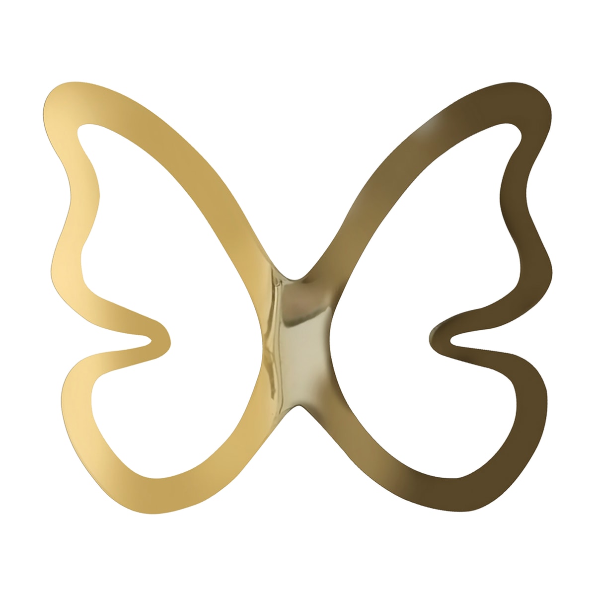 3D ADHESIVE SHAPES GOLD BUTTERFLIES 32X12CM