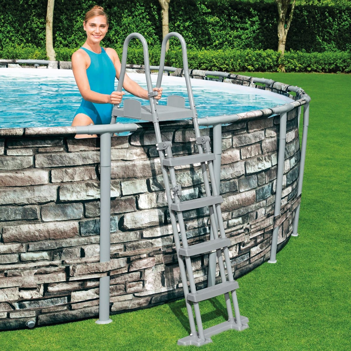 Bricocenter SCALETTA DI SICUREZZA PER PISCINE CM. 132