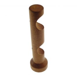 OPEN DOUBLE STAND CHERRY WOOD 14.5CM D28