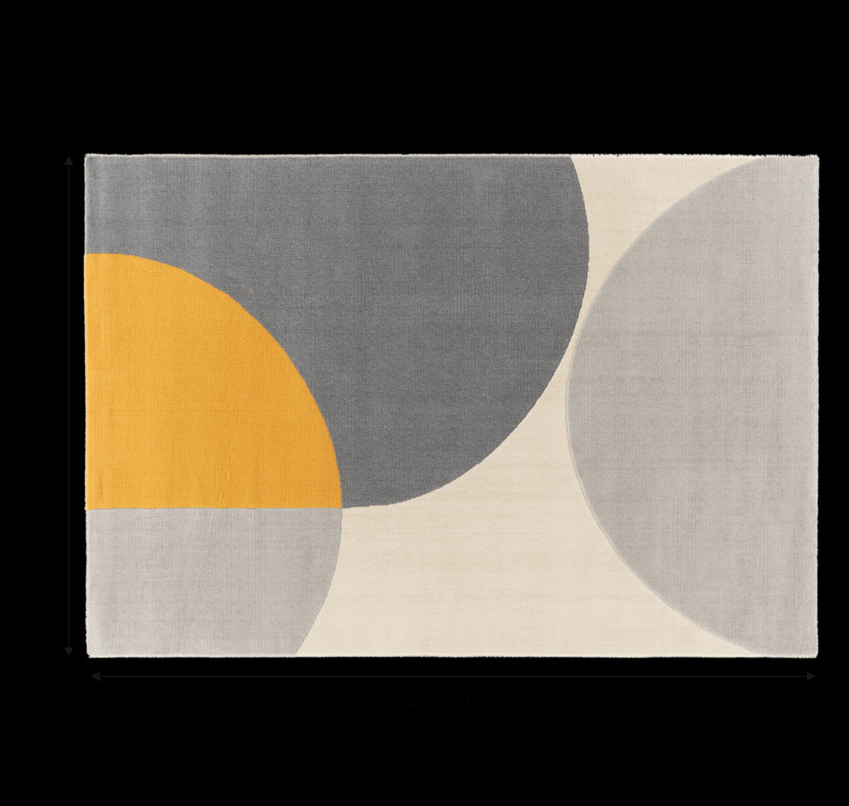 DELPHINE GREY CARPET 160X230CM POLYPROPYLENE