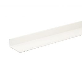 L-PVC ANGULAR PROFILE 40x10x1,5MM 1M MATT WHITE