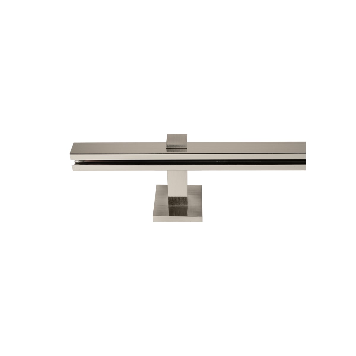 BRUSHED NICKEL SQUARE STAND 8 CM