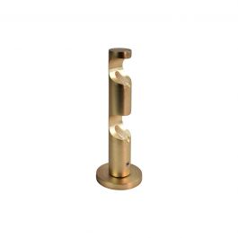 DOUBLE STAND OPEN MANHATTAN SATIN GOLD 12CM D20