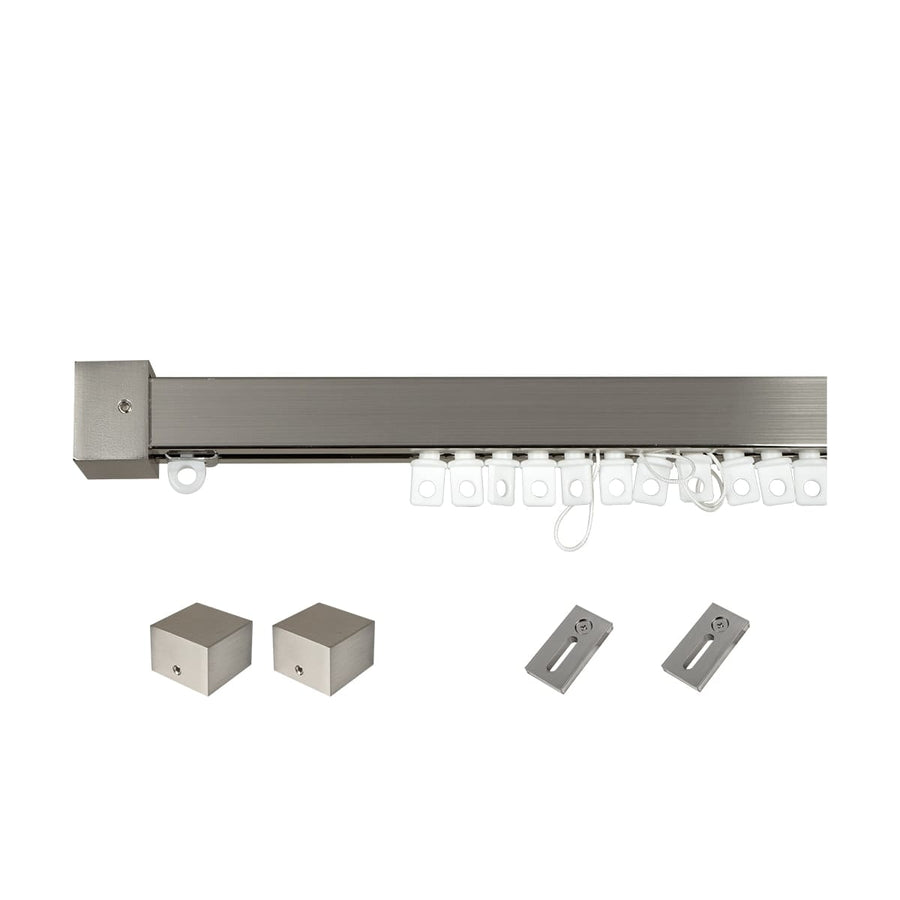 Bricocenter BRUSHED NICKEL SQUARE RAIL KIT 160 CM WAVE EFFECT