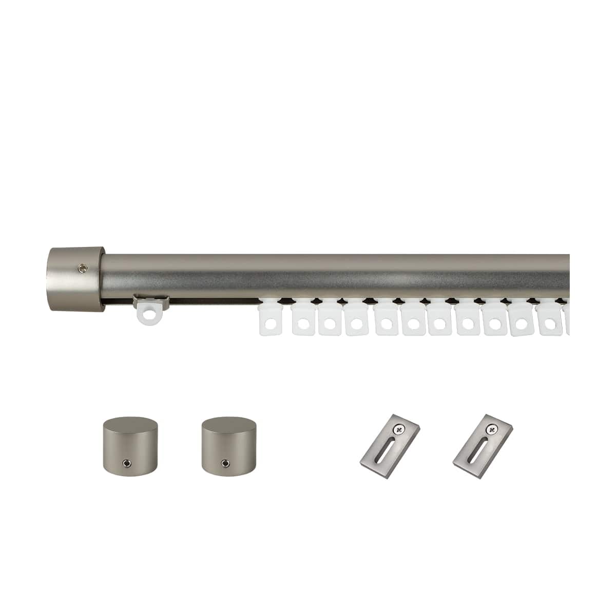 DESNA SATIN NICKEL RAIL KIT 160 CM