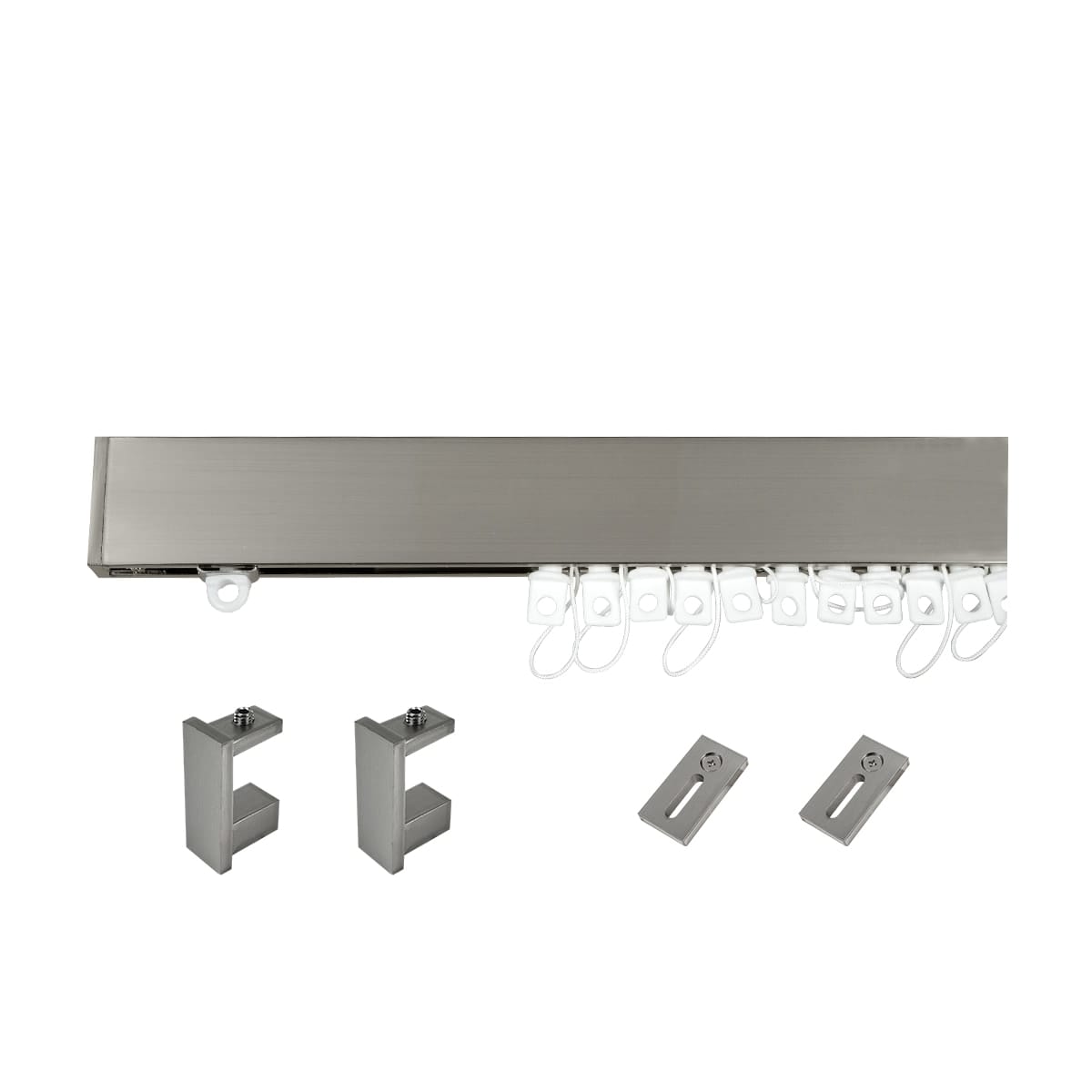 BRUSHED NICKEL FUTURA RAIL KIT 200 CM WAVE EFFECT