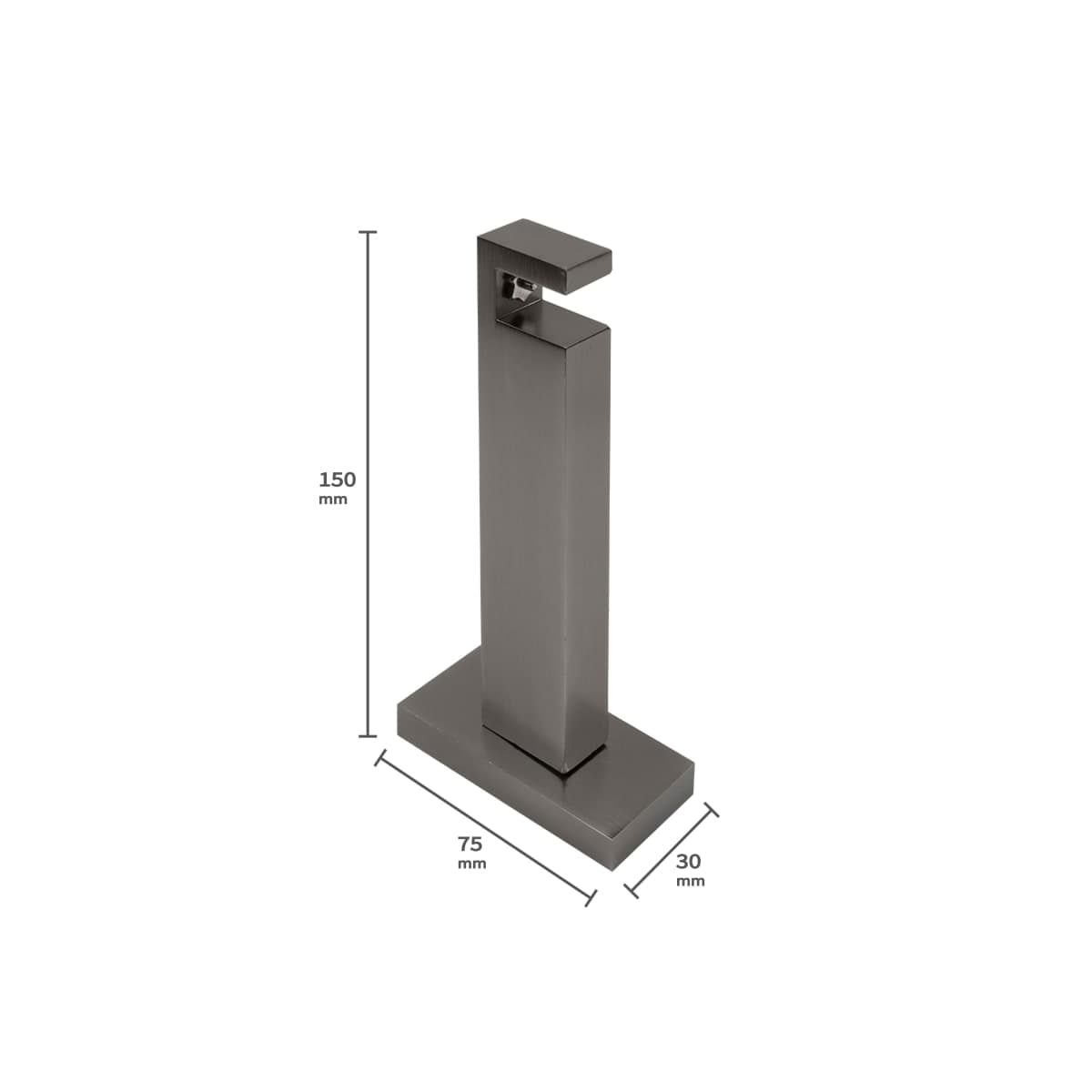 GREY METAL FUTURA STAND 15 CM