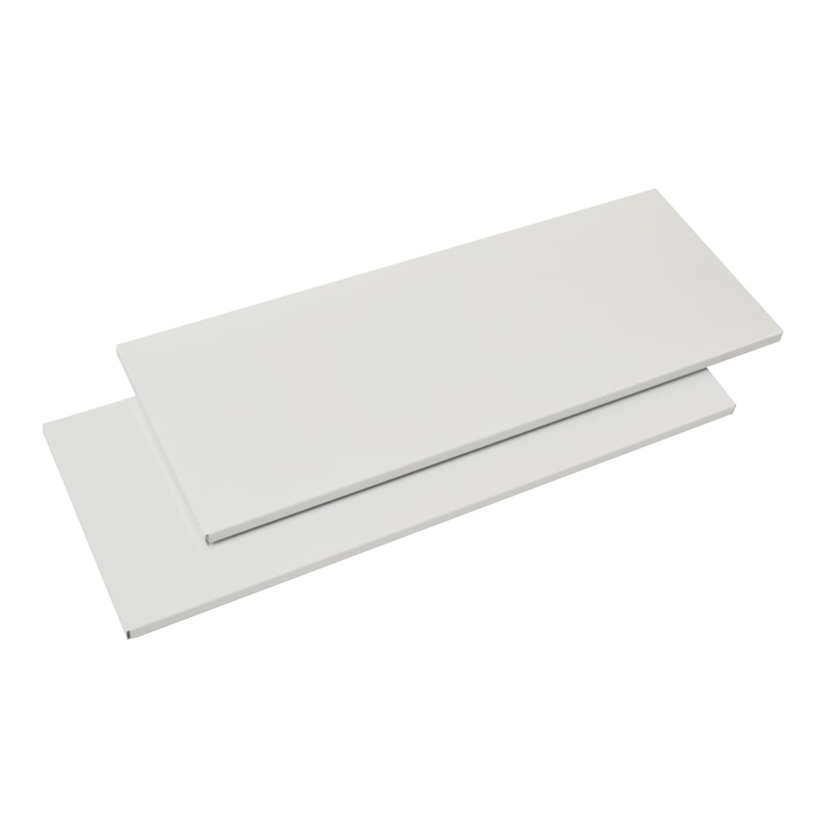 Bricocenter PACK 2 METAL SHELVES 80X30 CM WHITE SPACEO