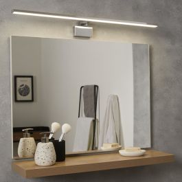 MIRROR WALL SCONCE SLIM ALUMINUM SILVER 80CM LED 7.8W CCT IP44