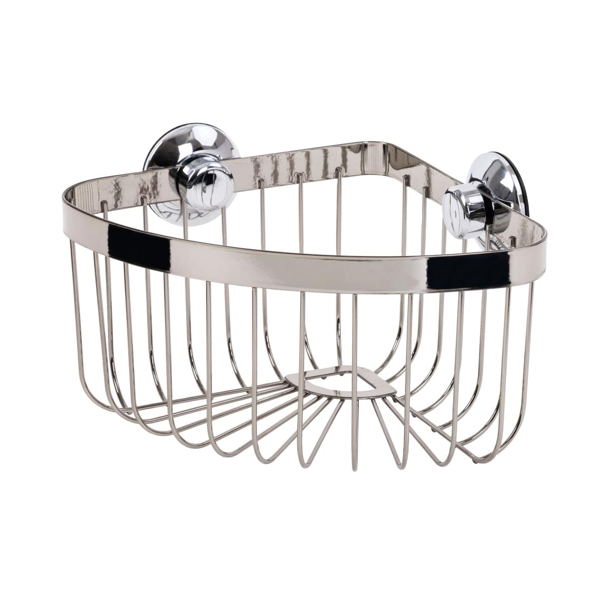 Bricocenter CORNER SHOWER BASKET L22,3 X D22,3 X H15CM POLISHED CHROME - SENSEA