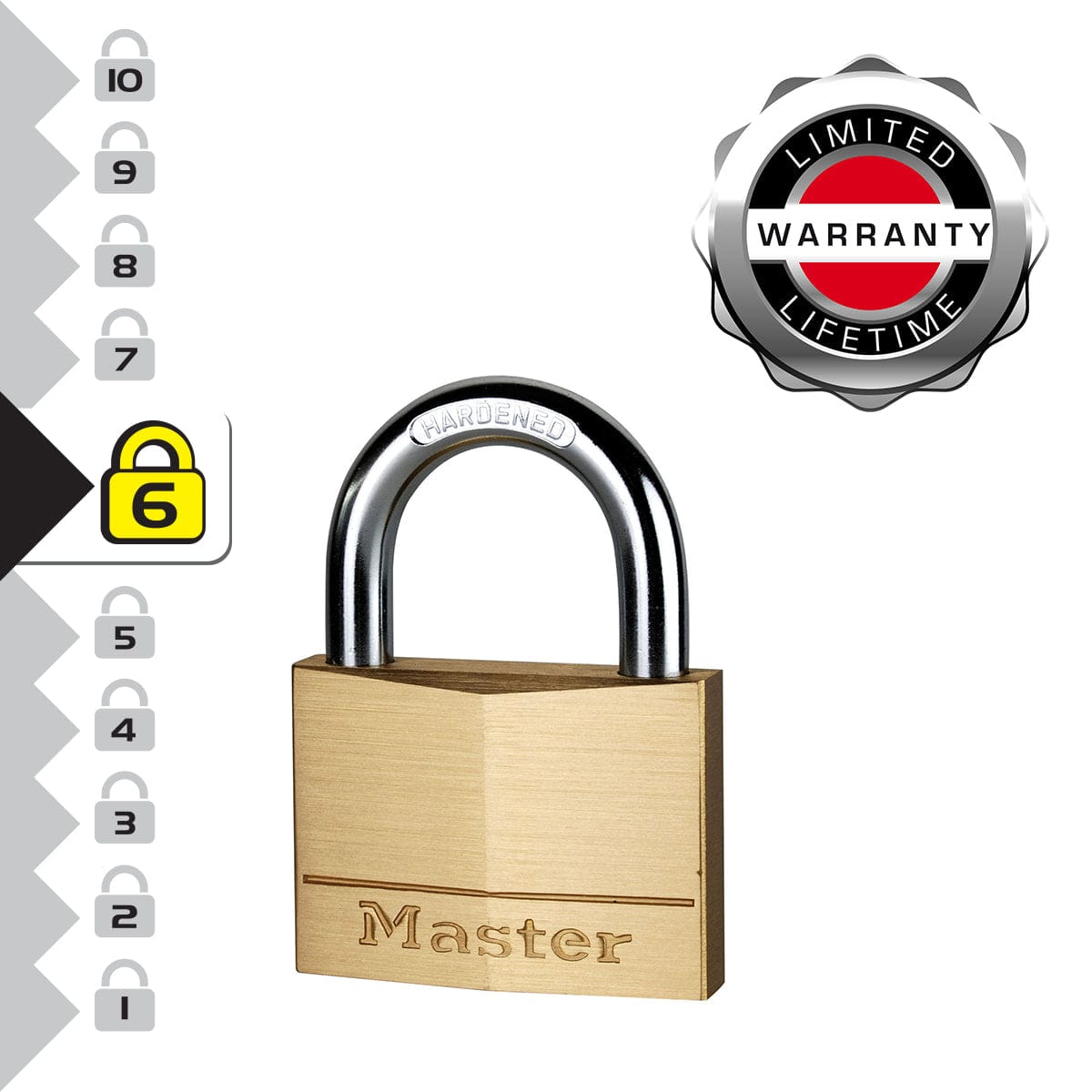 Bricocenter PADLOCK, 60 MM, BRASS