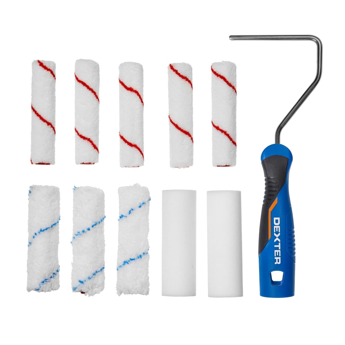 Bricocenter DEXTER MINI ROLLER HANDLE+MIX 10 REFILLS KIT