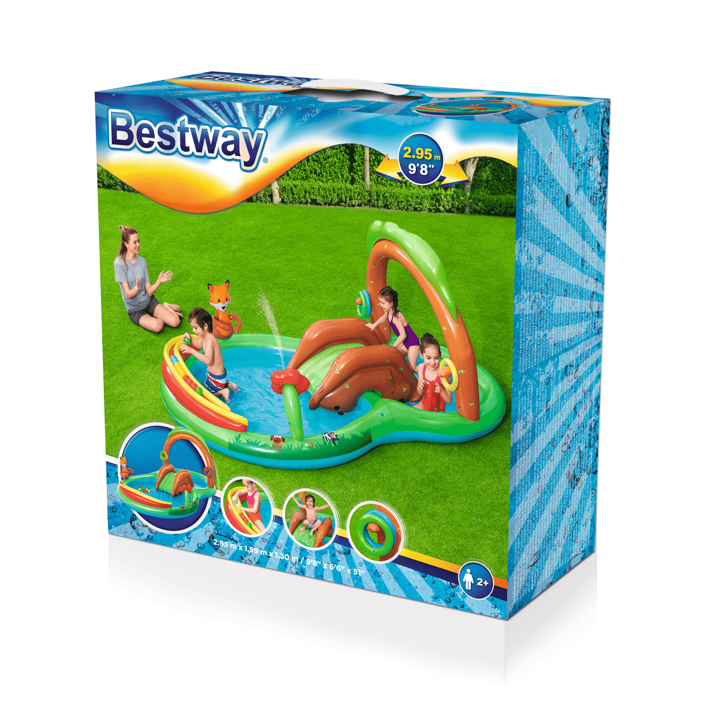 Bricocenter PISCINA GIOCO GONFIABILE 2.95M X 1.99M X 1.30M