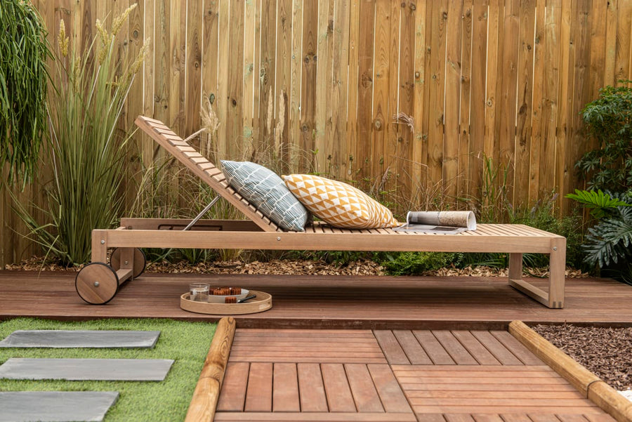 SOLARIS NATERIAL MULTIPOSITION LOUNGER ACACIA WOOD 71X196.5