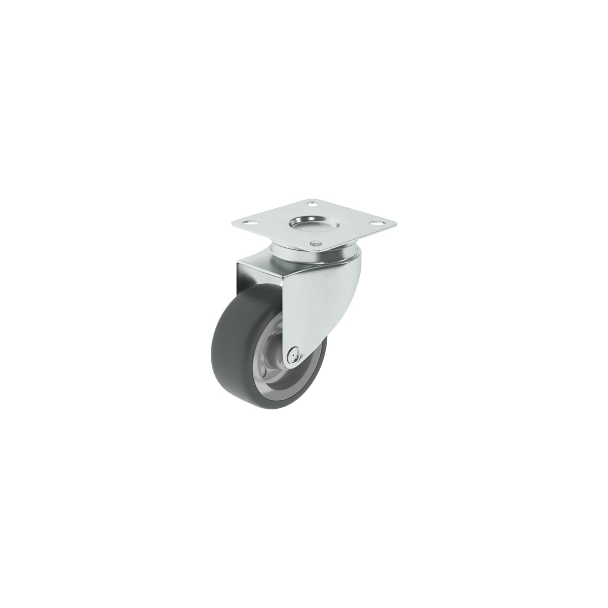 SWIVEL WHEEL DIAMETER 50 MM GALVANISED SUPPORT WITH PLATE