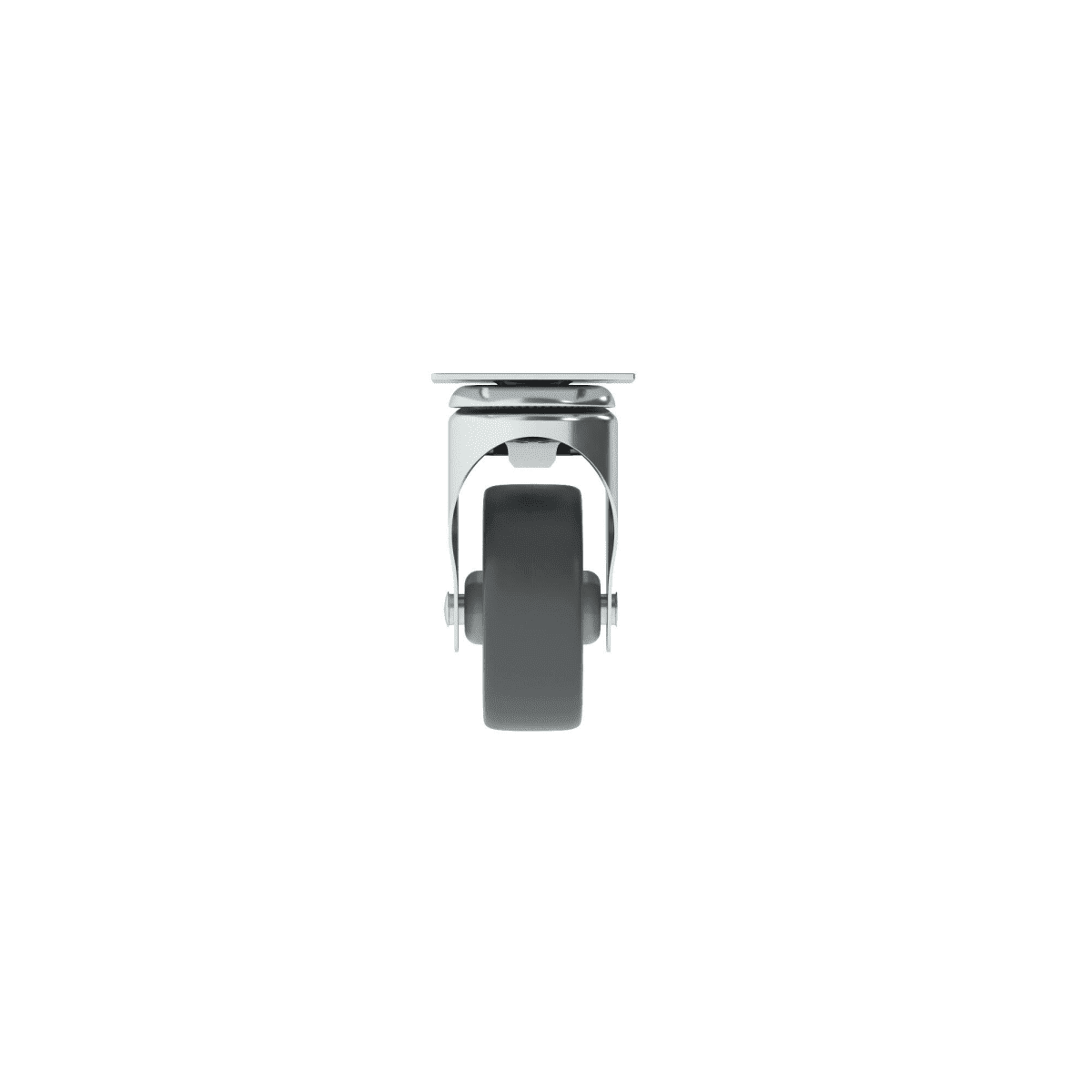LIGHT WHEEL WITH BRAKE DIAMETER 50 MM WITH PLATE
