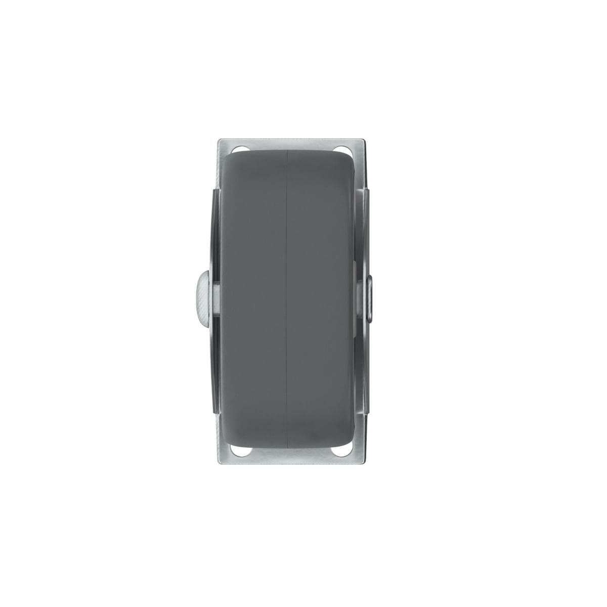 50 MM DIAMETER NYLON AND RUBBER WHEEL, FIXED SUPPORT