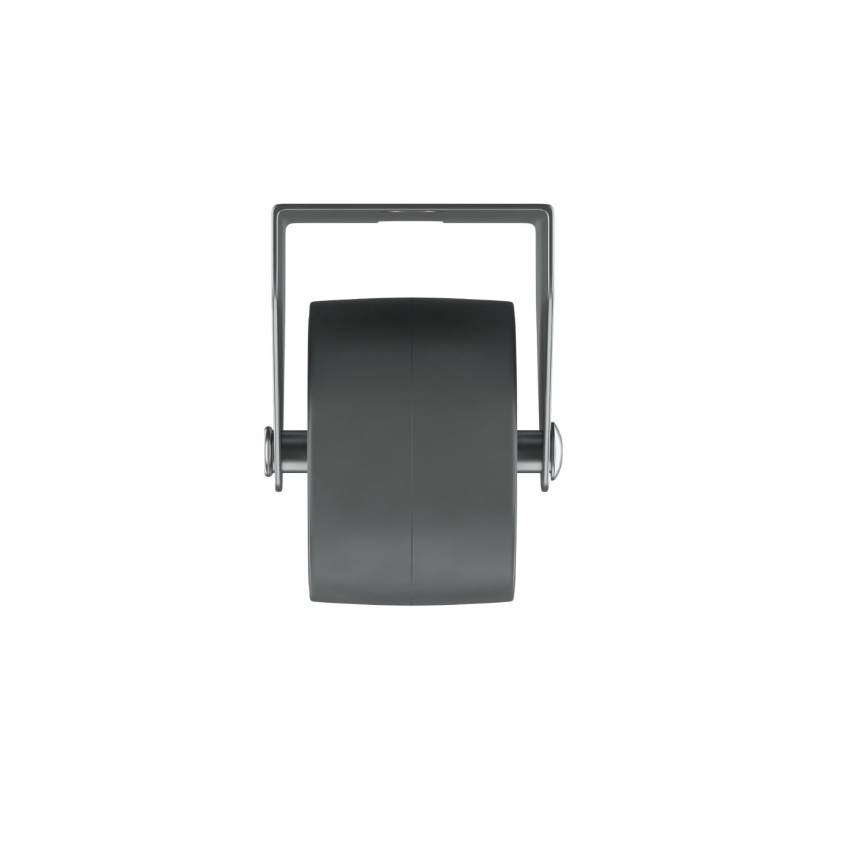 30 MM DIAMETER NYLON AND RUBBER WHEEL, FIXED SUPPORT