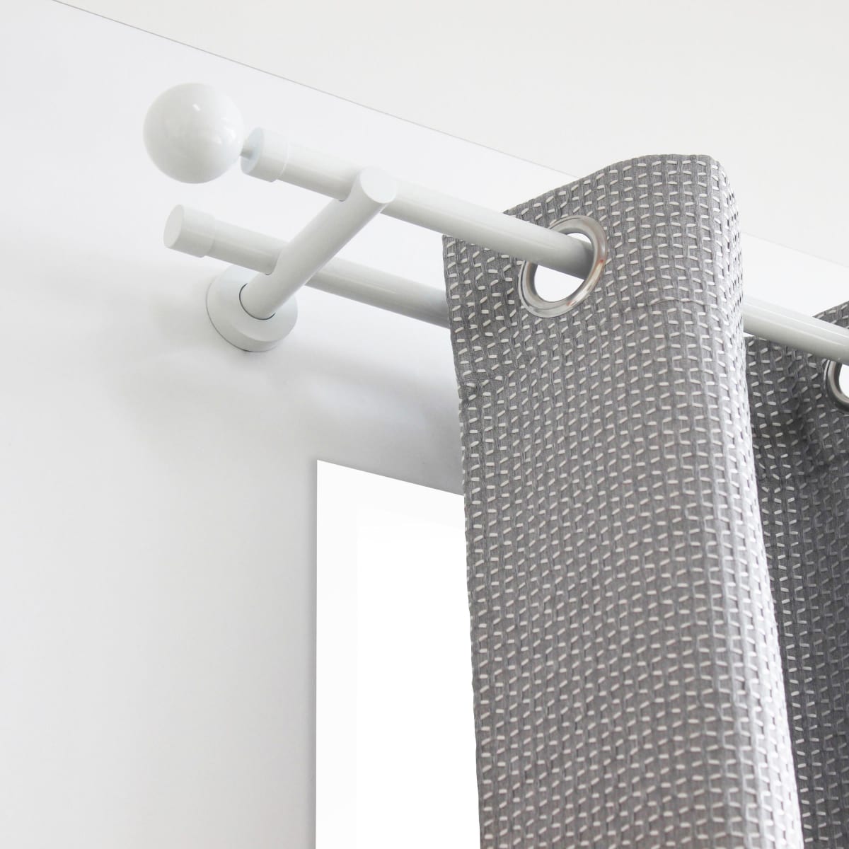 Bricocenter SUPPORTI DOPPI APERTI MAYA METALLO BIANCO LUCIDO 50/135MM D20