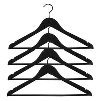 SET OF 4 SPACEO BLACK NON-SLIP HANGERS