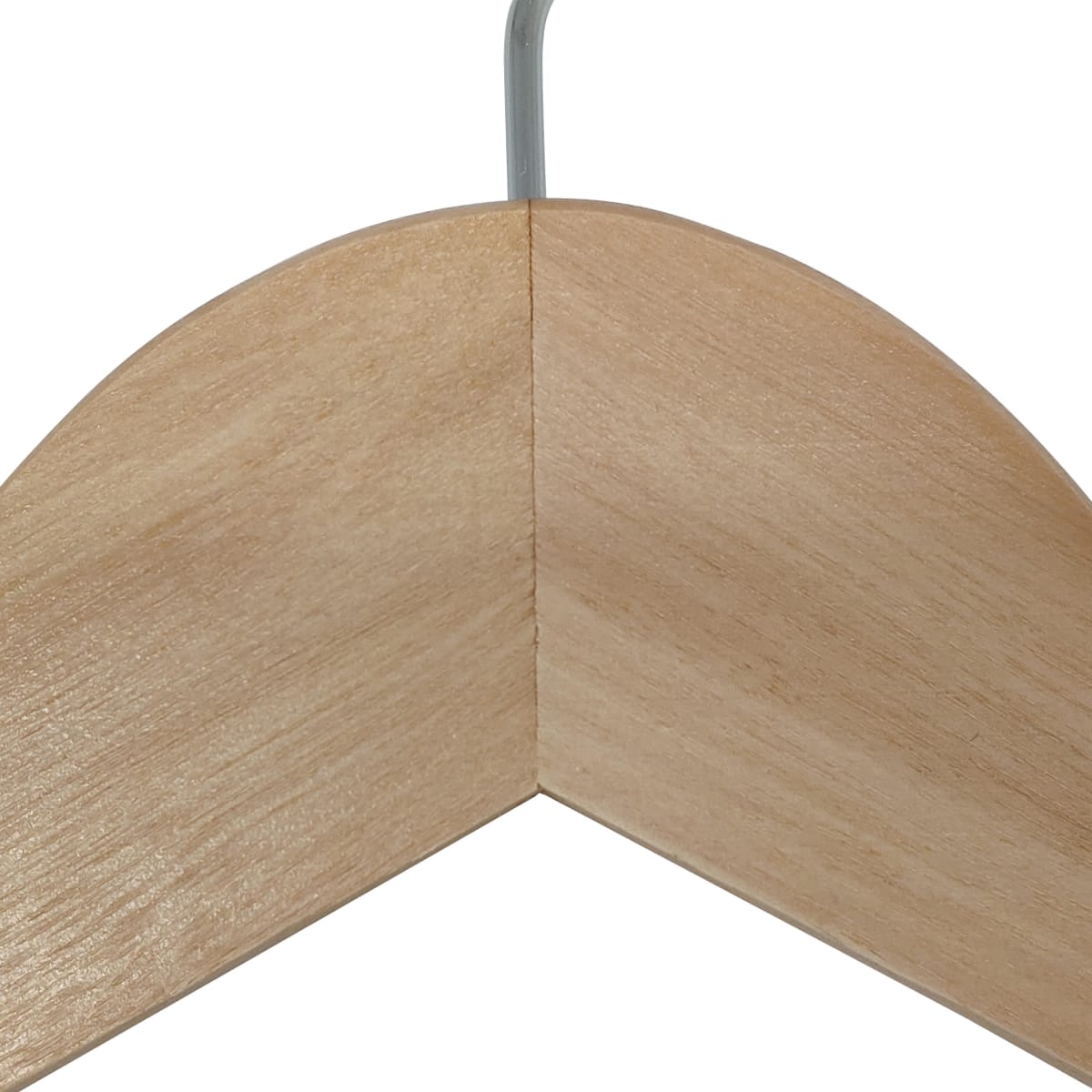 SET 4 NATURAL WOOD HANGERS 44.5 CM SPAC