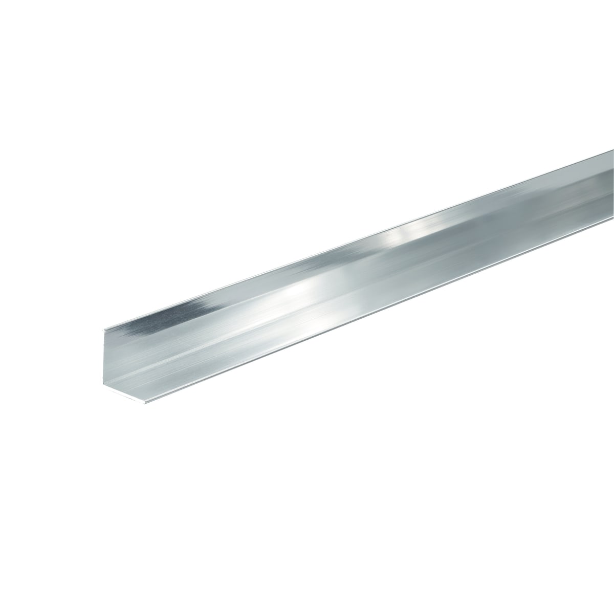23.5 x 23.5 mm, 2 m polished anodised aluminium angle profile