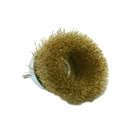 Bricocenter CUP BRUSH DIAM 75MM CORRUGATED BRASS WIRE