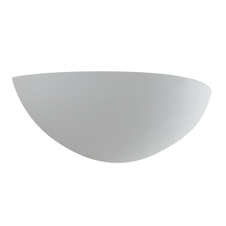Bricocenter MORITZ WALL LIGHT PLASTER WHITE D31X12.5X9CM E27=28W