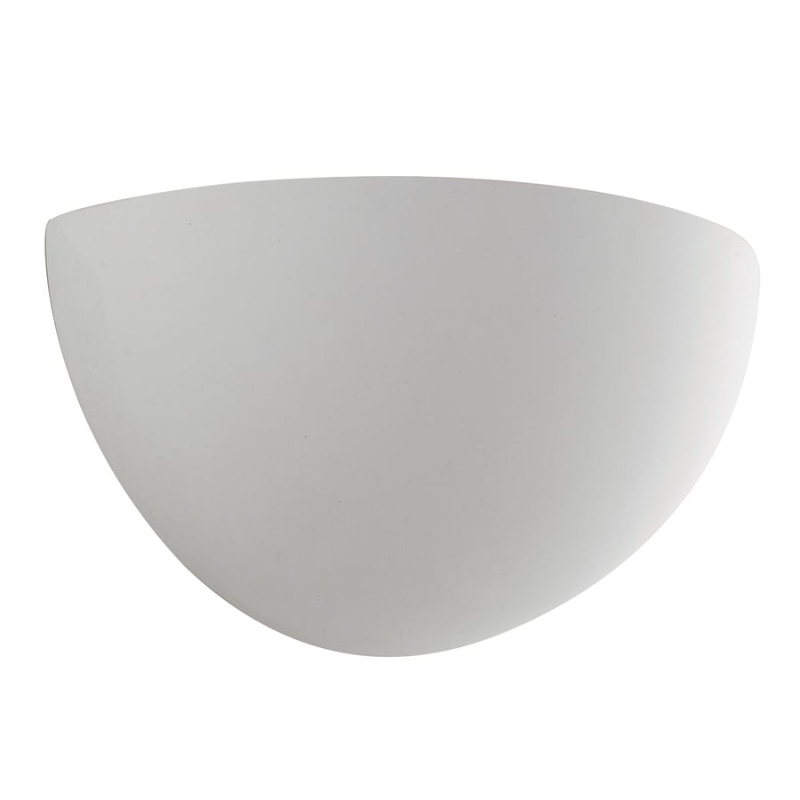 Bricocenter MORITZ WALL LIGHT PLASTER WHITE D25X12.5X12.5CM E27=28W