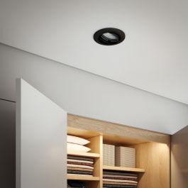 BEZEL FOR RECESSED SPOTLIGHT CLANE BLACK D7.5 CM ADJUSTABLE