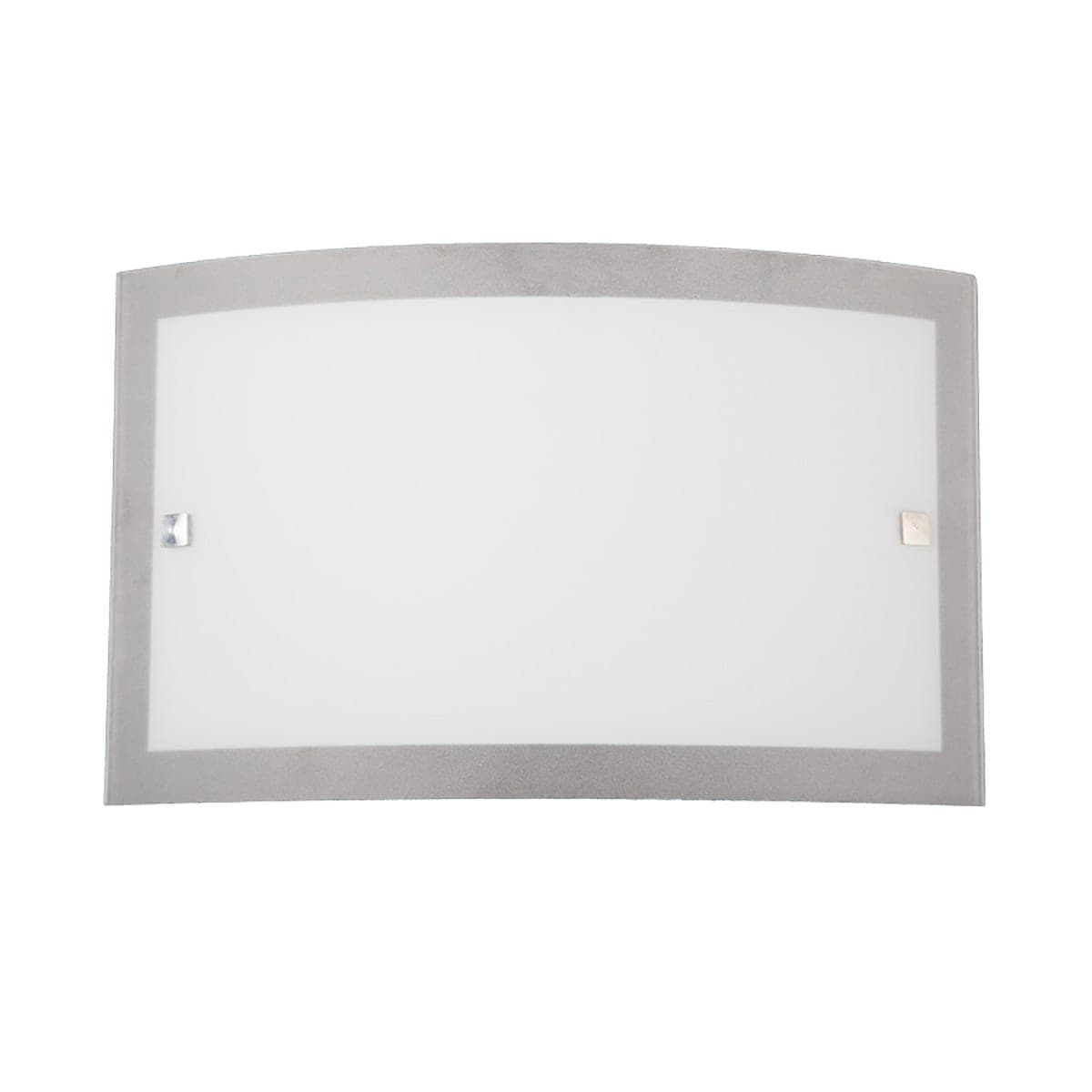 Bricocenter WHITE GLASS SQUARE WALL LIGHT 33X8X20CM E27=42W