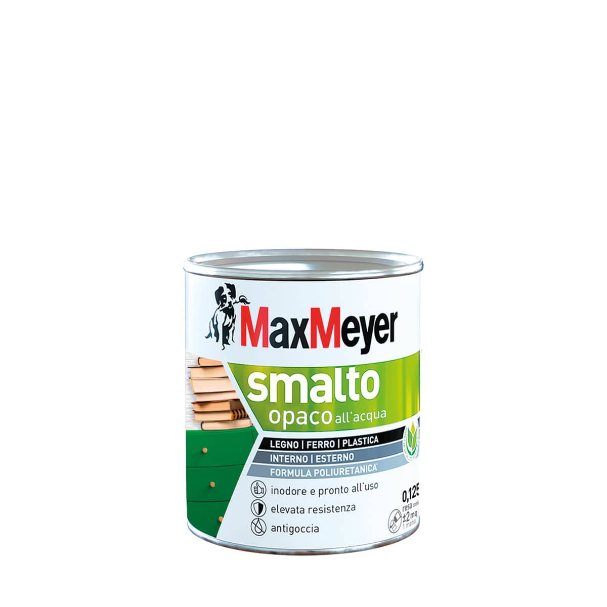 Bricocenter WATER-BASED POLYURETHANE WHITE MATT ENAMEL 125 ML