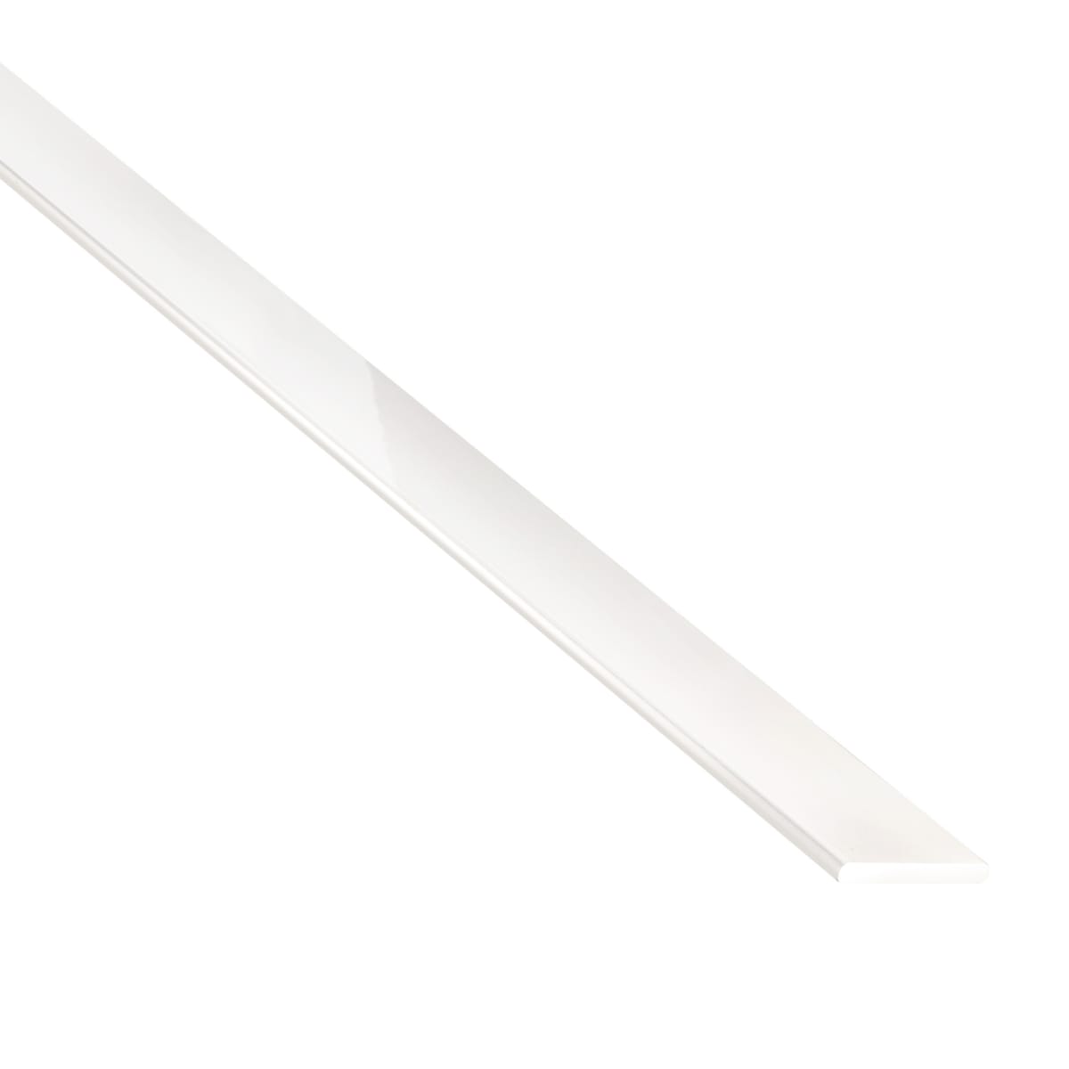 Bricocenter PROFILO PIATTO IN ALLUMINIO VERNICIATO 300x2MM 1M BIANCO SATINATO